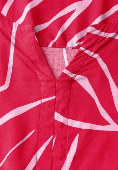 Robe à volants à motifs glazed apple red