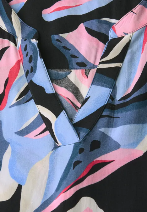 Robe à volants à motifs urban dark blue