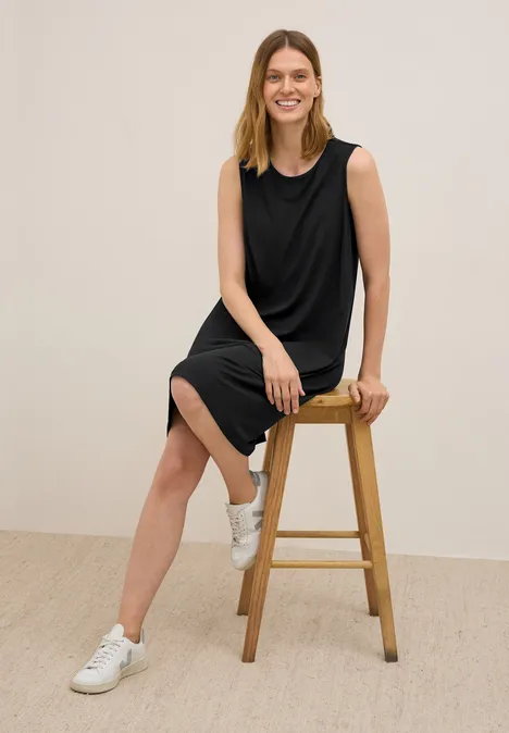 Robe en jersey sans manches Black