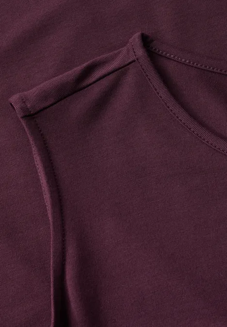 Robe en jersey sans manches mulberry red