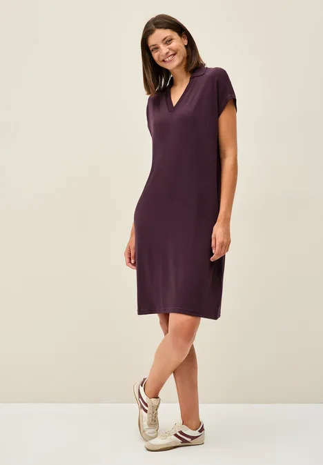 Robe d'été en tricot mulberry red