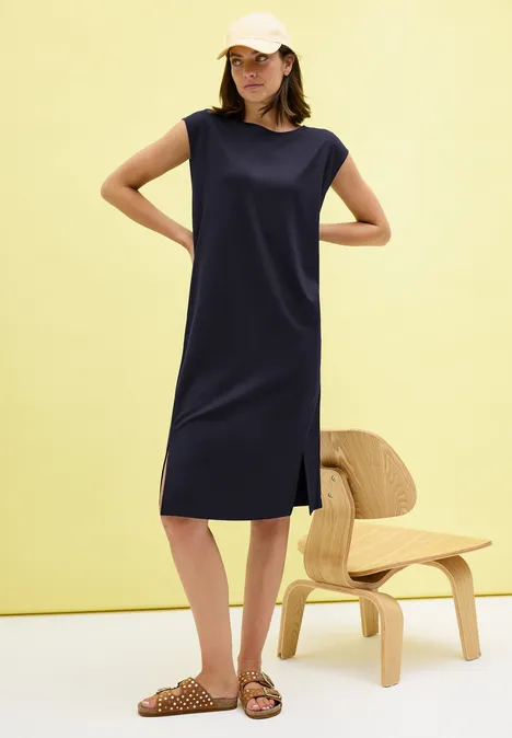 Robe en jersey uni urban dark blue