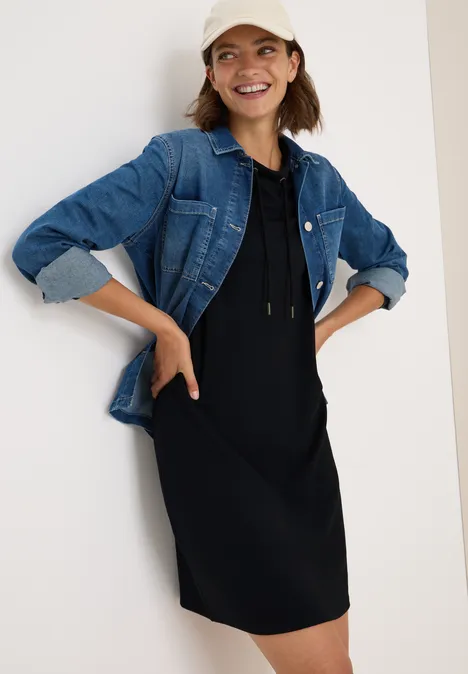 Cupro Touch jurk urban dark blue