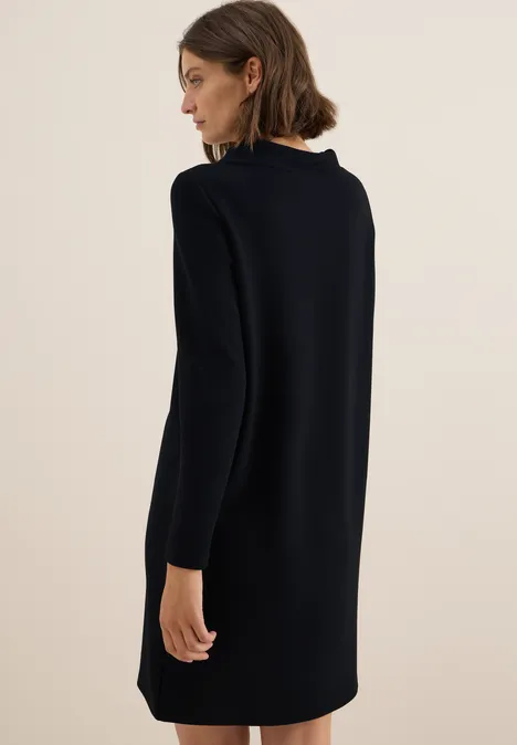Cupro Touch Kleid urban dark blue