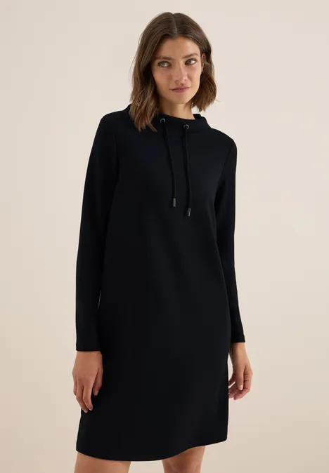 Cupro Touch Kleid urban dark blue