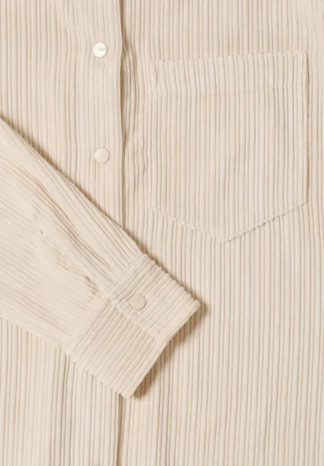 Cordkleid oat milk beige