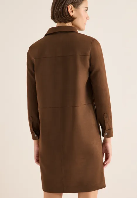 Velourskleid mocha caramel