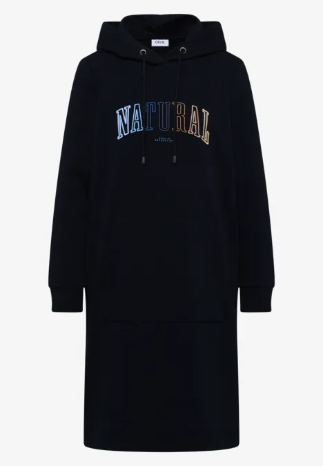 Sweatkleid mit Kapuze urban dark blue