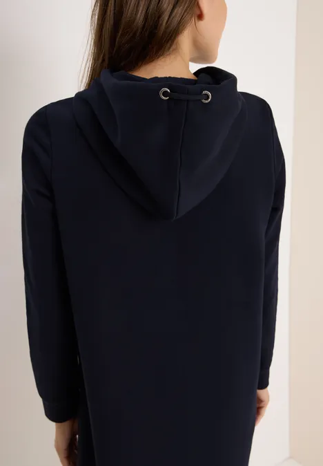 Sweatkleid mit Kapuze urban dark blue