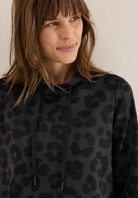 Leo Jacquard Kleid Black