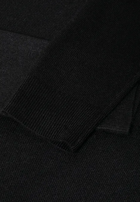 Kuscheliges Rollkragen Kleid Black