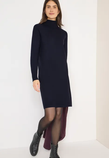 Kuscheliges Rollkragen Kleid urban dark blue