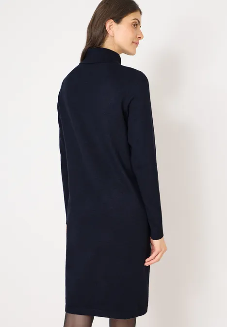 Kuscheliges Rollkragen Kleid urban dark blue