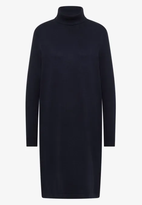 Kuscheliges Rollkragen Kleid urban dark blue