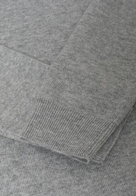 Kuscheliges Rollkragen Kleid sporty grey melange