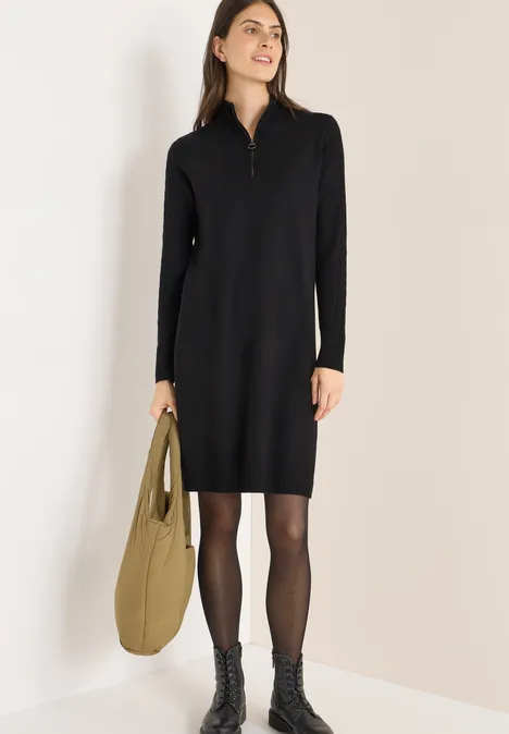 Kuscheliges Kleid Black