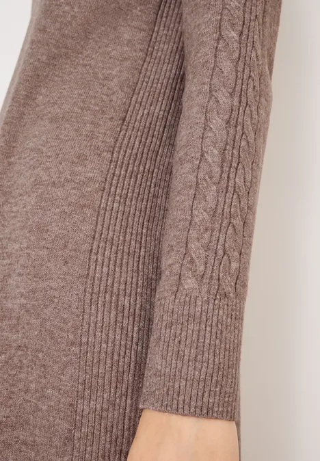 Kuscheliges Kleid chocolate mousse melange