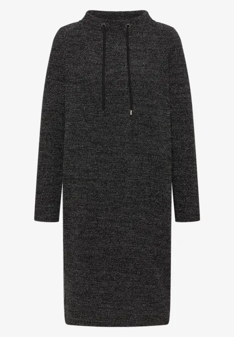 Salt and Pepper Look Kleid Black