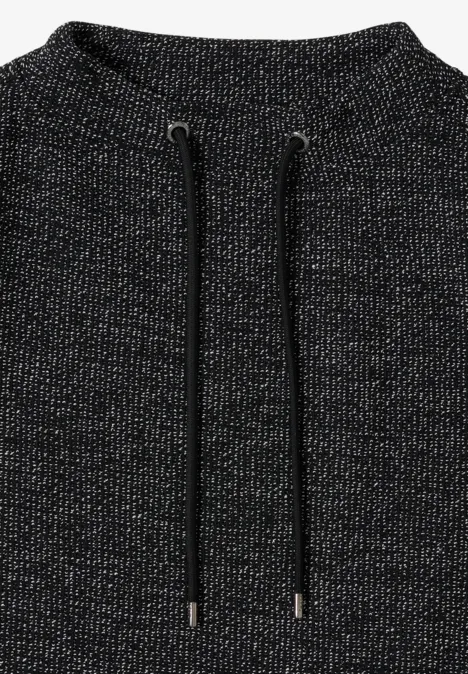 Salt and Pepper Look Kleid Black