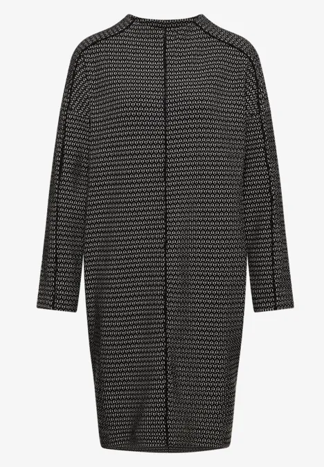 Two Tone Strukturkleid Black Two Tone Strukturkleid Black