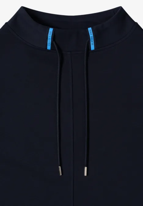 Kleid in Unifarbe universal blue