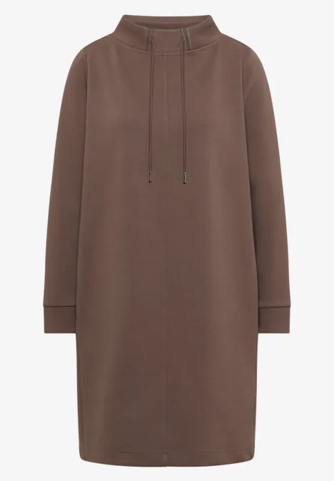 Kleid in Unifarbe urban taupe