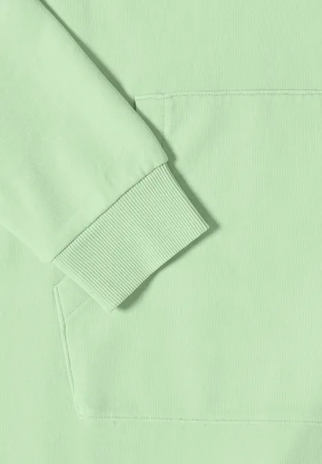 Knielange jurk met capuchon juicy lime