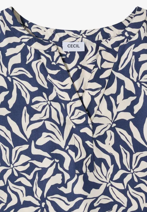 Knielanges Kleid mit Volants sporty denim blue