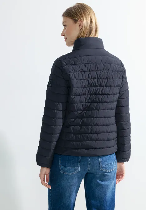 Gewatteerd basic jasje deep blue