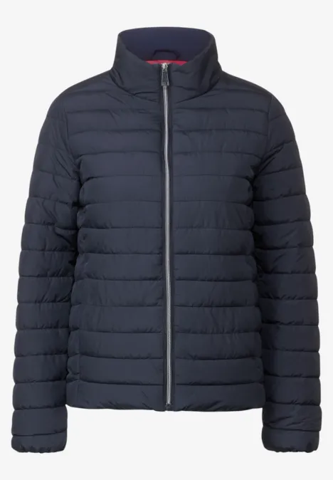 Gewatteerd basic jasje deep blue
