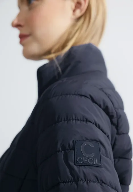 Gewatteerd basic jasje deep blue