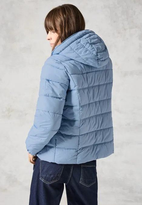 Gefütterte Jacke crystal blue