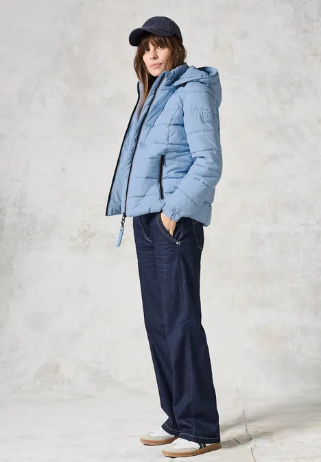 Gefütterte Jacke crystal blue