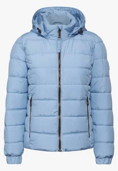 Gefütterte Jacke crystal blue