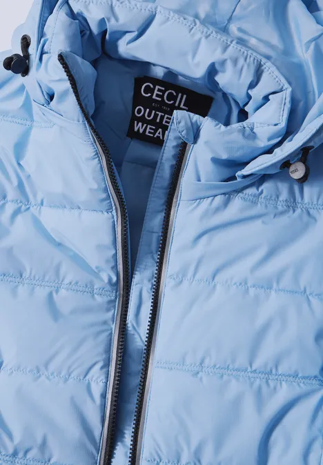 Gefütterte Jacke crystal blue