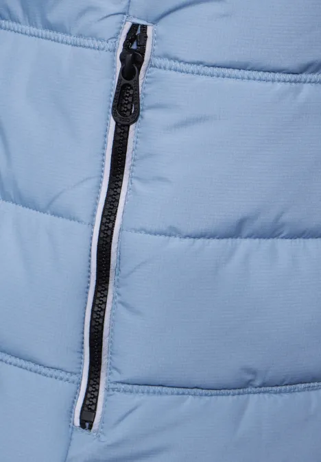 Gefütterte Jacke crystal blue