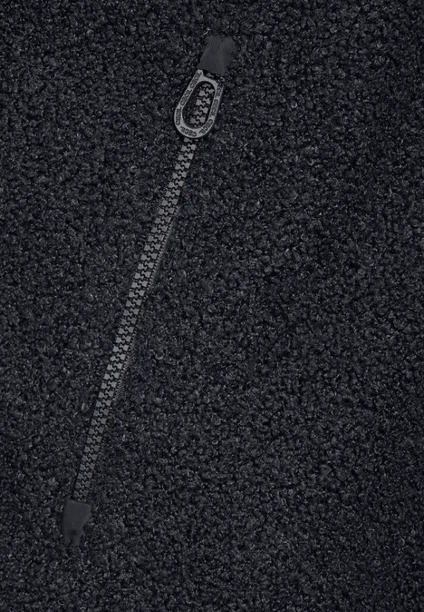 Teddy-Jacke mit Kapuze dark navy blue