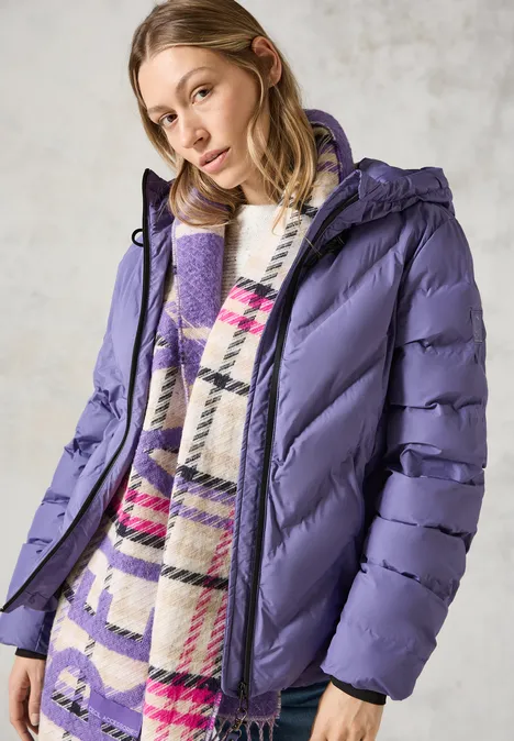 Gefütterte Jacke stormy violet
