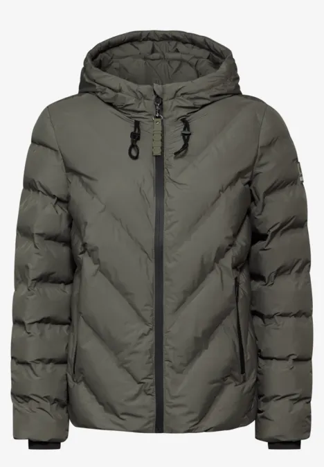 Gefütterte Jacke golden khaki