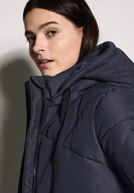 Gefütterte Steppjacke dark navy blue