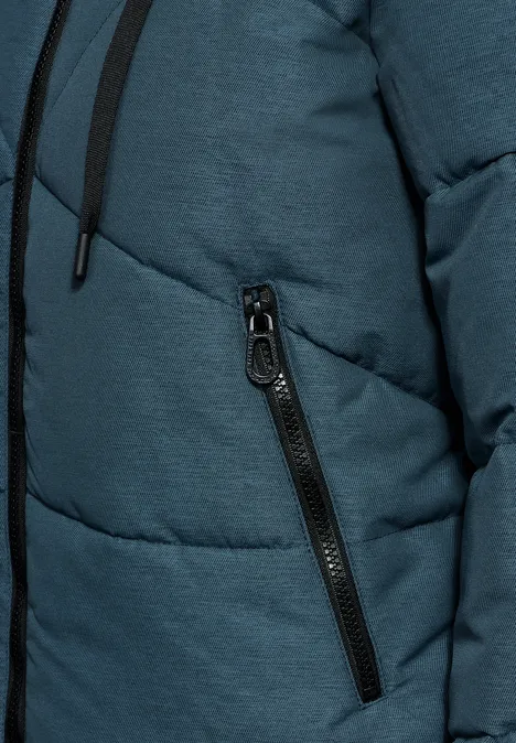 Gefütterte Steppjacke dull teal blue