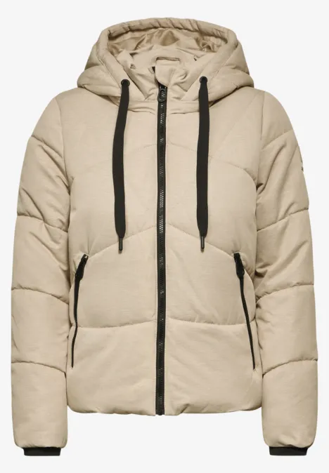 Gefütterte Steppjacke creamy almond beige