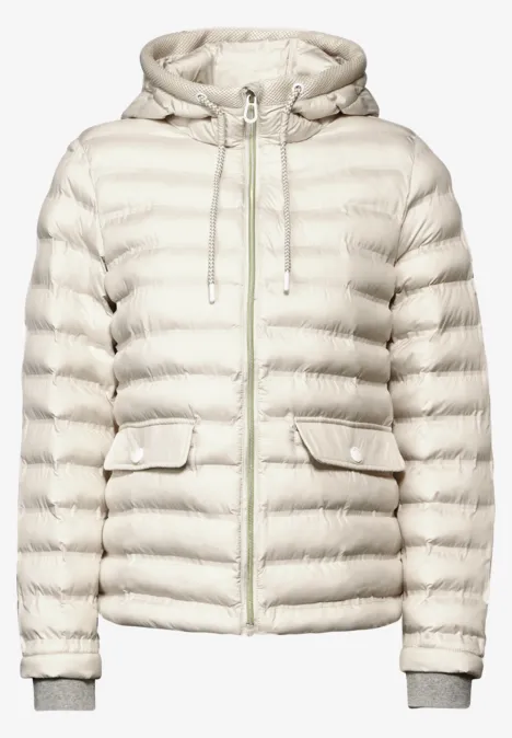Leichte Übergangsjacke beige meringues