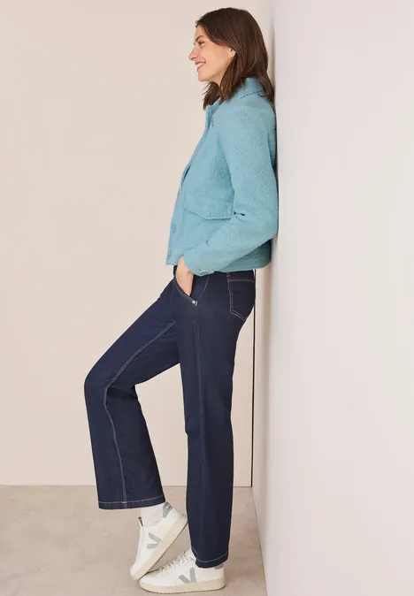 Jacke in Woll-Optik strong mint