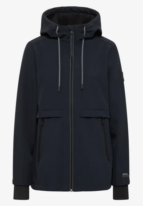 Midi Softshell Jacke dark navy blue