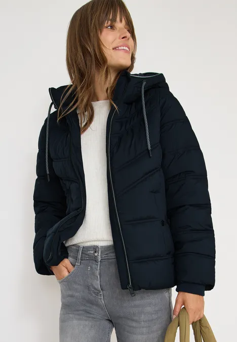 Steppjacke mit Kapuze dark navy blue