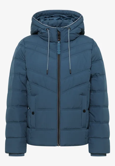 Steppjacke mit Kapuze moonstone blue