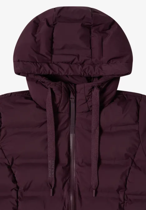 Jacke mit verklebten Nähten dark plum