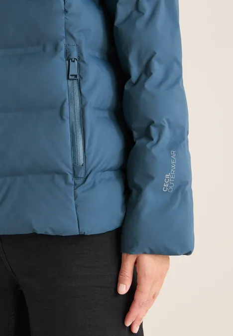 Jacke mit verklebten Nähten moonstone blue