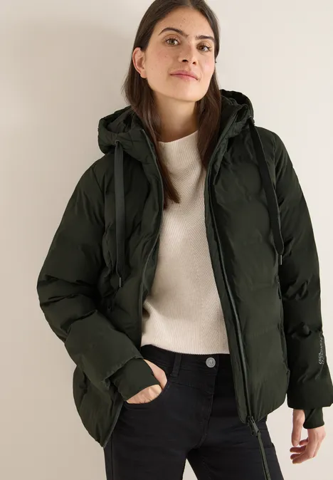 Jacke mit verklebten Nähten olive wood